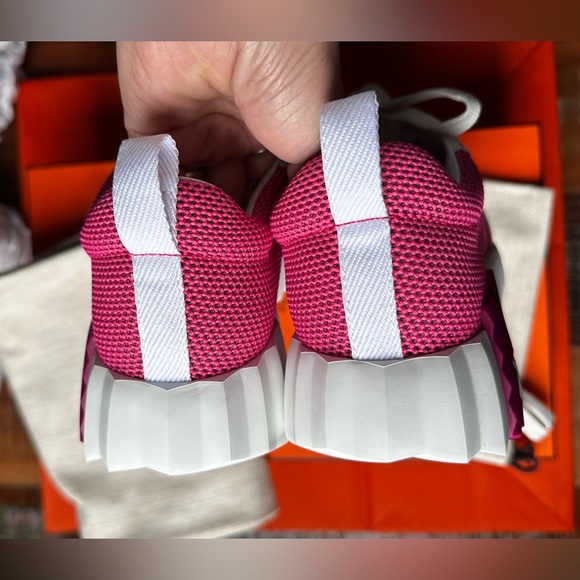 **SOLD ❌❌❌ 5️⃣5️⃣0️⃣ Hermès- NWT Bouncing sneaker - Size 36. Rose Vinicunca - Picture 8 of 10